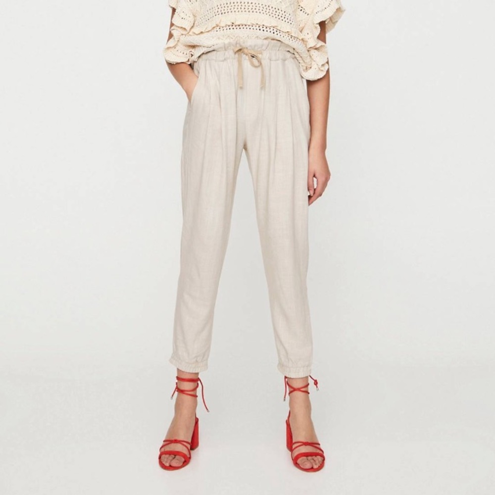 Pull & Bear Linen Joggers